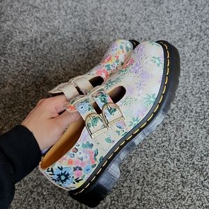 DR MARTENS FLORAL MARY JANES